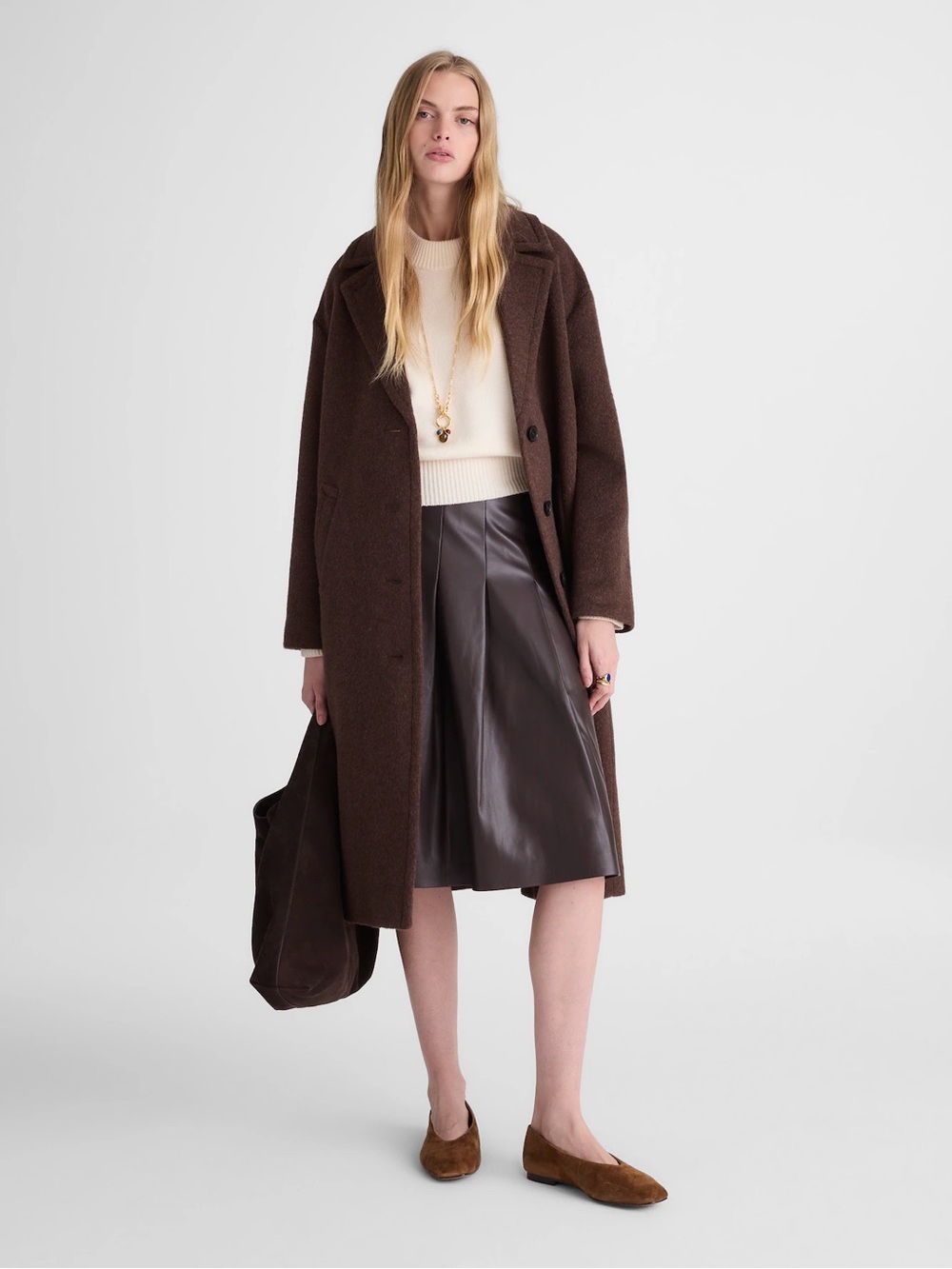 Pleated Midi Skirt